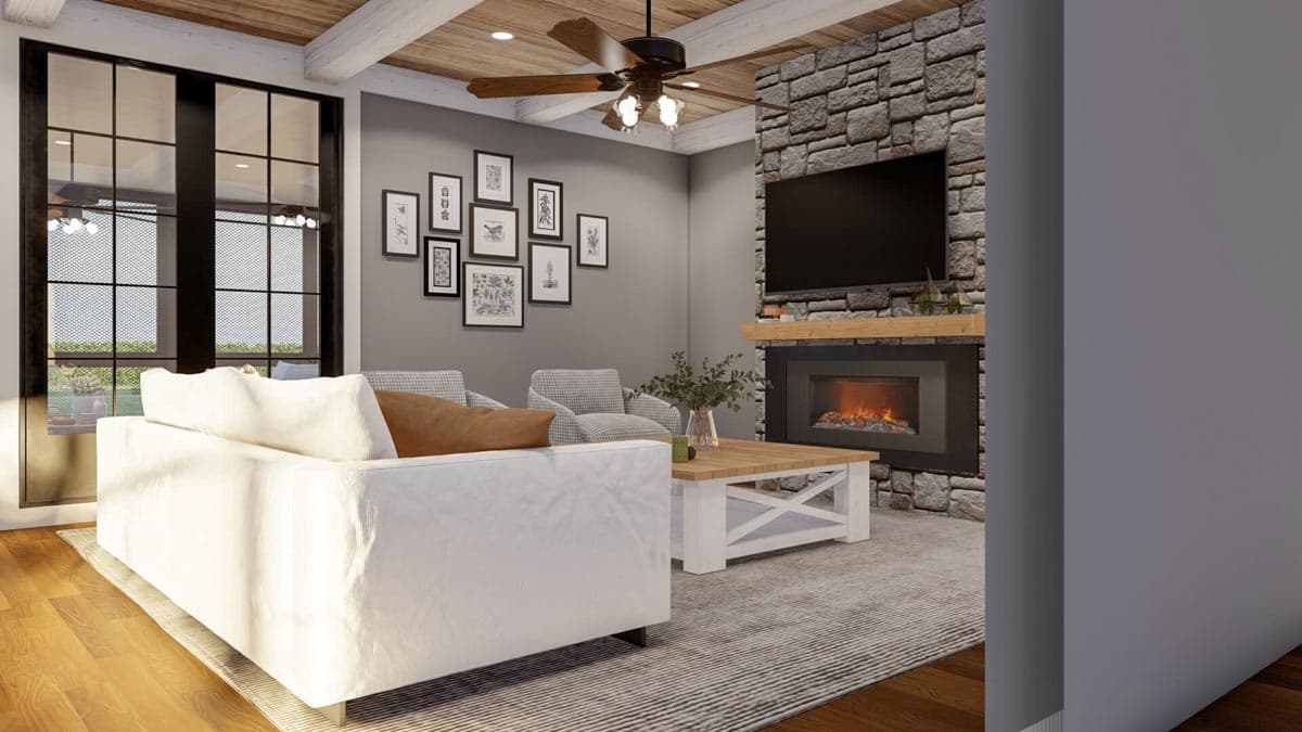 Plan 70572MK: Traditional House Plan With A Rustic Twist - 2199 Sq Ft - Image #7 - Craftsman, European, Traditional