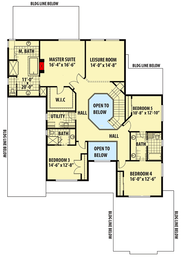 Plan 737008LVL: Gorgeous Craftsman House Plan - Floor Plan - 2nd Floor - Craftsman, New American, Northwest
