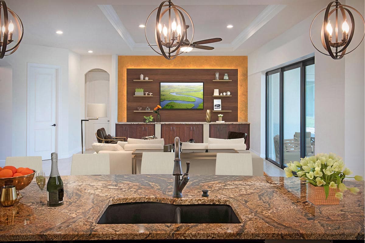 Plan 33198ZR: Mediterranean Home Plan Under 3000 Square Feet with 3 Guest Bedrooms - 2953 Sq Ft - Image #9 - European, Mediterranean, Ranch, Transitional, Tuscan