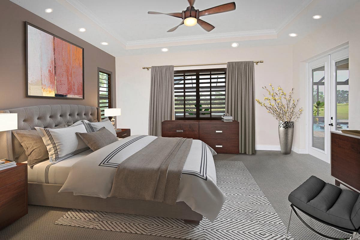 Plan 33198ZR: Mediterranean Home Plan Under 3000 Square Feet with 3 Guest Bedrooms - 2953 Sq Ft - Image #12 - European, Mediterranean, Ranch, Transitional, Tuscan