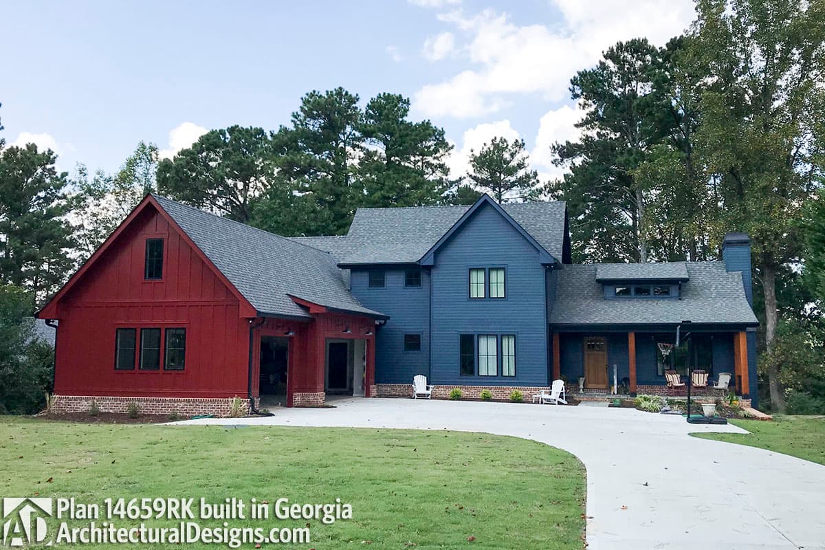 build gallery item - House Plan 14659RK comes to life in Georgia