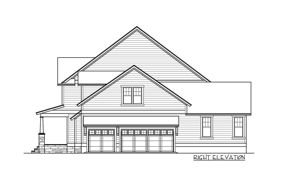 Plan 500030VV: Exclusive Craftsman House Plan with Optional Bonus Room and Attic Space - 3309 Sq Ft - Image #9 - Craftsman, New American, Northwest