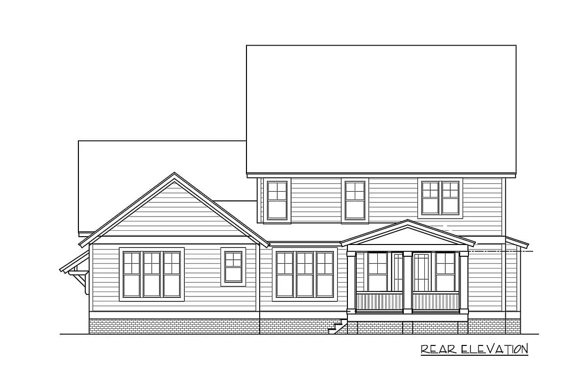 Plan 500030VV: Exclusive Craftsman House Plan with Optional Bonus Room and Attic Space - 3309 Sq Ft - Image #8 - Craftsman, New American, Northwest