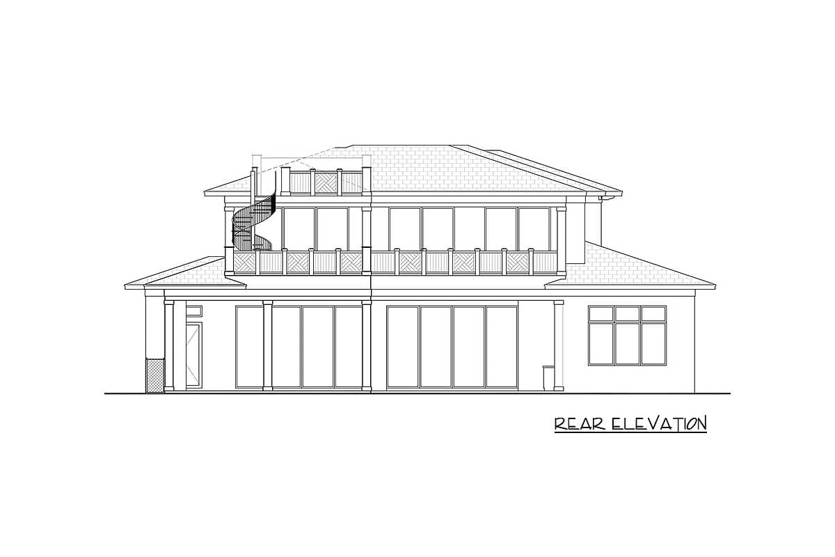 Plan 86064BW: Impressive Coastal House Plan with Observation Deck - Image #22 - Coastal, Florida-Style, Modern, Southern