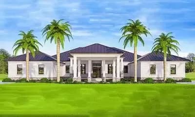 Luxurious Florida House Plan - 4690 Sq Ft