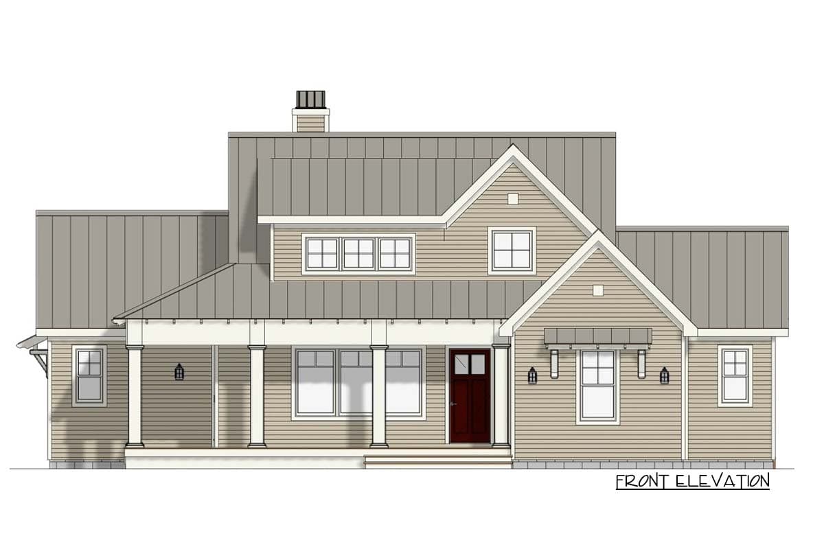 Plan 28919JJ: Country Farmhouse Plan With Detached Garage - Image #8 - Country, Farmhouse, Modern Farmhouse, New American