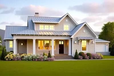 Country Farmhouse Plan With Detached Garage