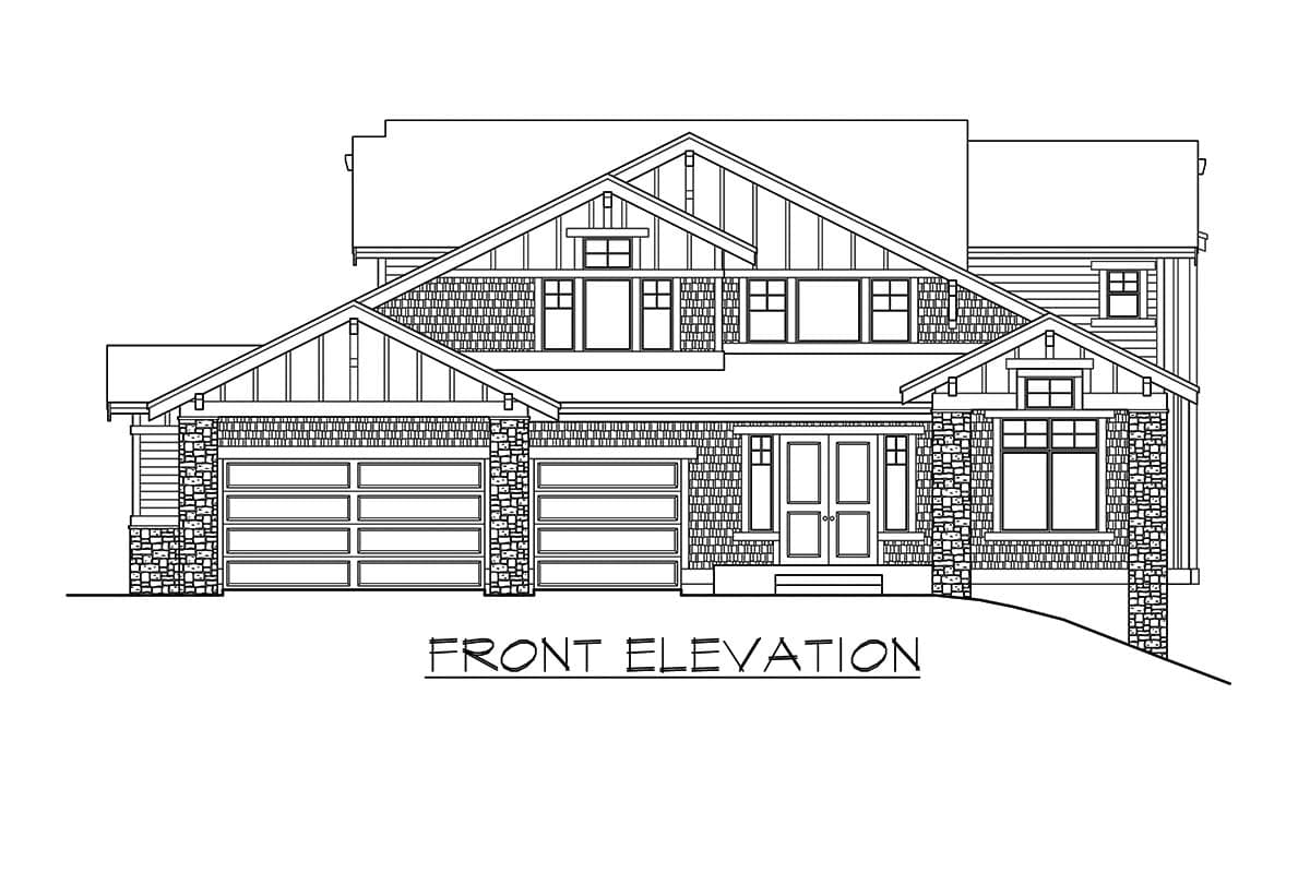 Plan 23760JD: Craftsman House Plan with Media and Rec Rooms Included - Image #15 - Craftsman, Mountain, New American, Northwest, Shingle, Traditional