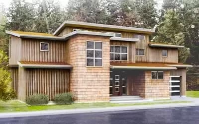 Contemporary House Plan with Pass-Through Garage