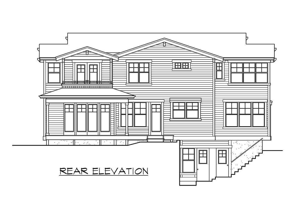 Plan 23733JD: Three Level Shingle Style House Plan - Image #28 - Northwest, Shingle