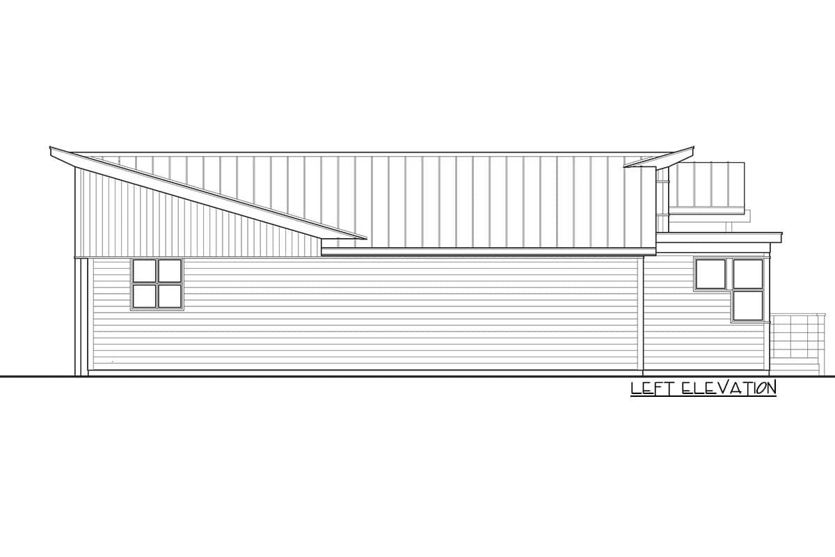 Plan 737015LVL: Angular Modern House Plan With 2 or 3 Beds - Image #5 - Contemporary, Modern, Northwest