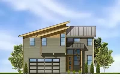 Contemporary House Plan with Open Layout
