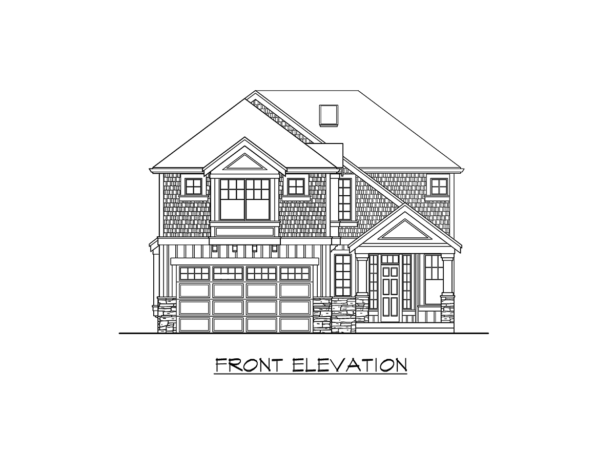 Plan 23732JD: Two-Story Traditional Home for a Narrow Lot - Image #40 - Craftsman, Northwest, Shingle, Traditional