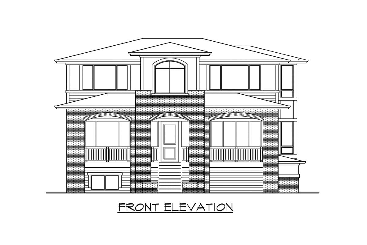 Plan 23743JD: Three-Story Northwest House Plan Ideal for a Side-sloping Lot - Image #28 - Northwest, Traditional