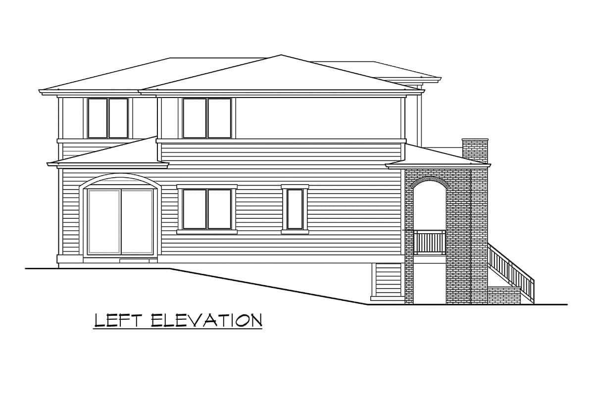 Plan 23743JD: Three-Story Northwest House Plan Ideal for a Side-sloping Lot - Image #29 - Northwest, Traditional
