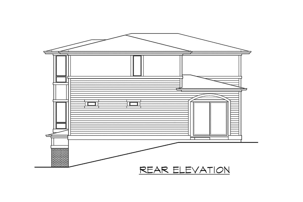 Plan 23743JD: Three-Story Northwest House Plan Ideal for a Side-sloping Lot - Image #30 - Northwest, Traditional