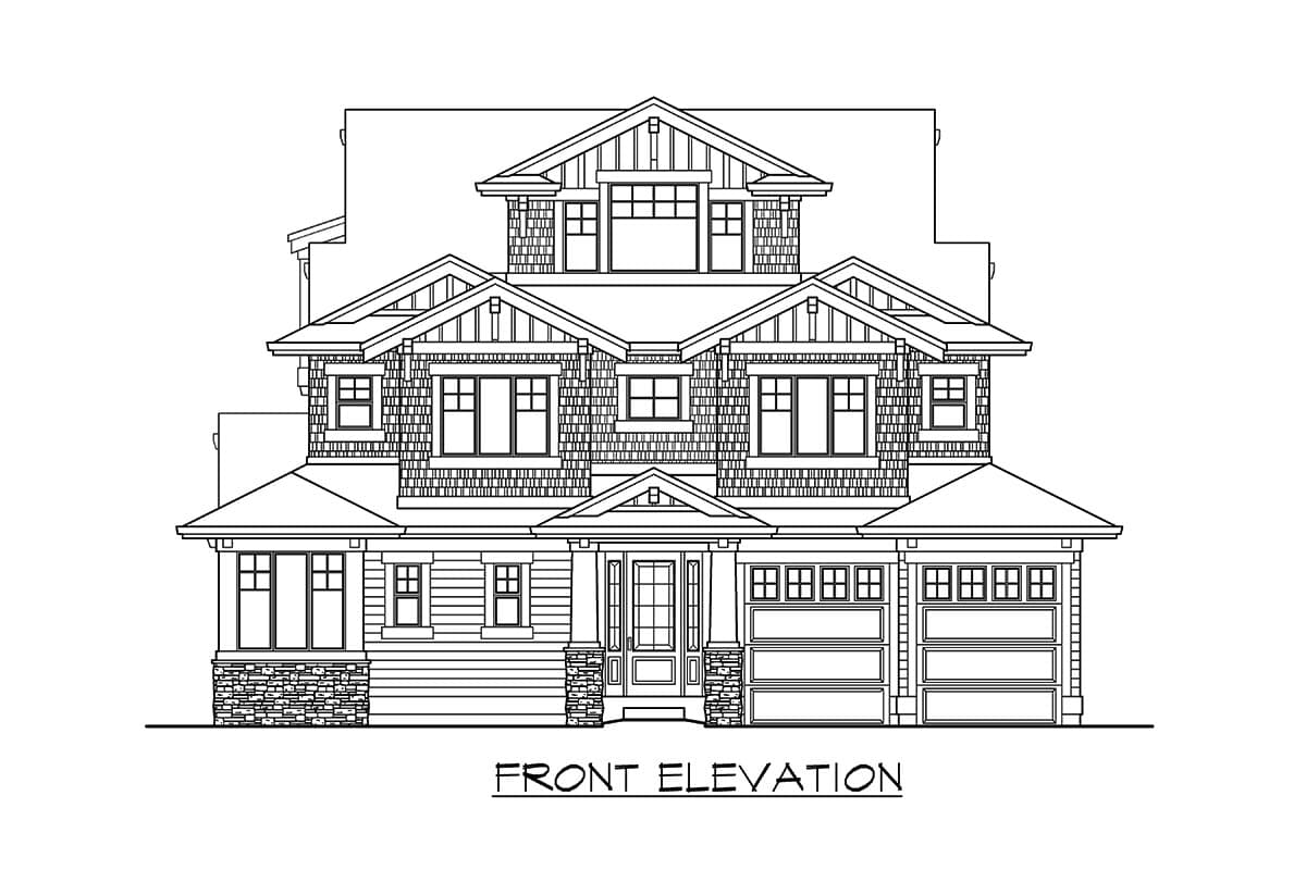 Plan 23744JD: Upscale Craftsman House Plan with Third Floor Playroom - Image #25 - Craftsman, New American, Northwest, Shingle