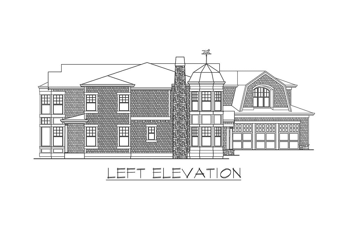 Plan 23756JD: Stunning Shingle Style House Plan with Home Theater Plus Bonus Room - Image #21 - Cape Cod, Coastal, Shingle, Traditional