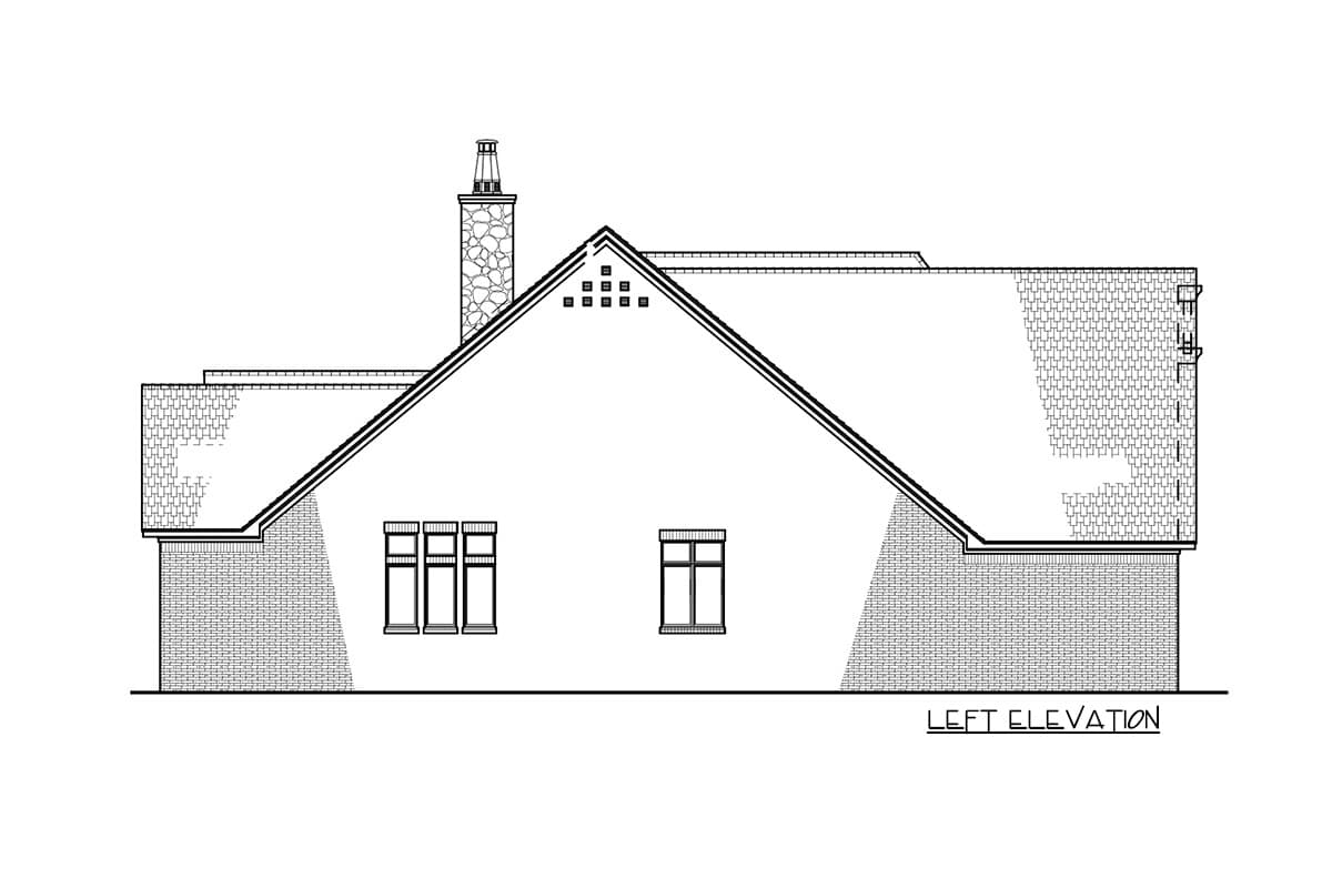 Plan 70575SND: Modern French Country House Plan With Optional Upstairs Game Room - 2352 Sq Ft - Image #41 - European, French Country, Traditional, Transitional