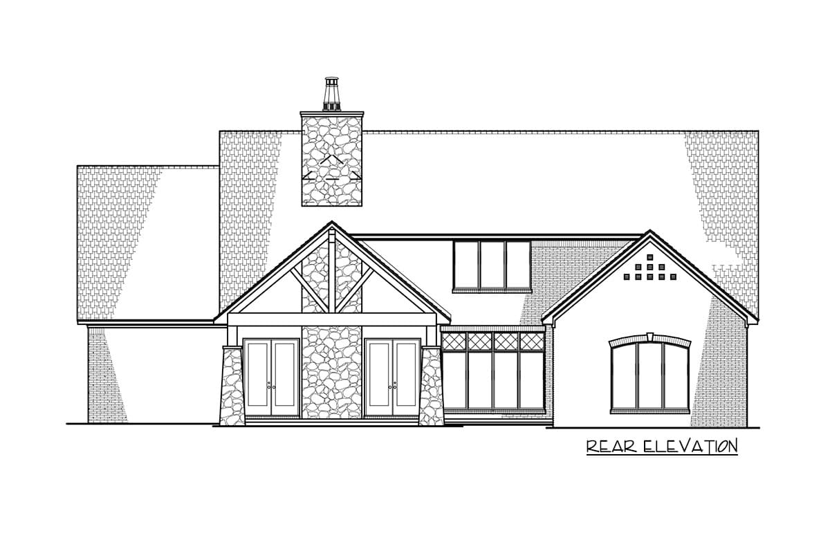 Plan 70575SND: Modern French Country House Plan With Optional Upstairs Game Room - 2352 Sq Ft - Image #42 - European, French Country, Traditional, Transitional