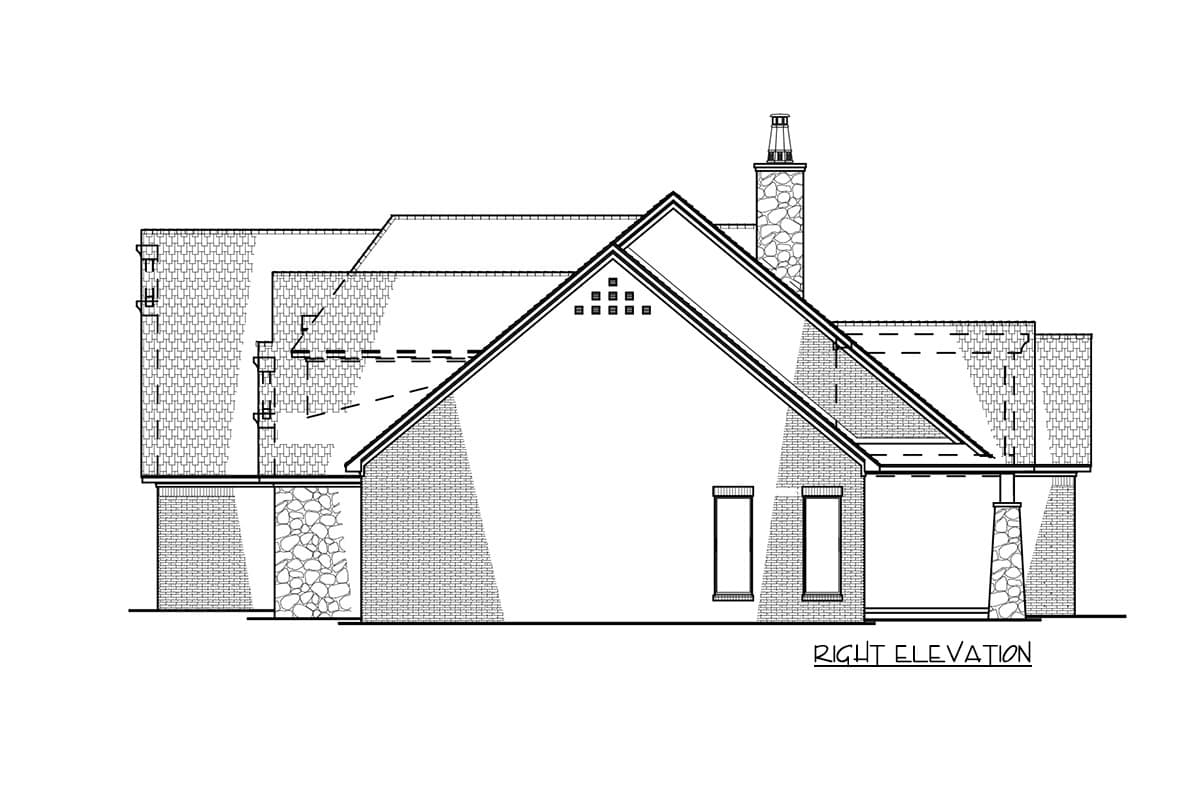 Plan 70575SND: Modern French Country House Plan With Optional Upstairs Game Room - 2352 Sq Ft - Image #43 - European, French Country, Traditional, Transitional