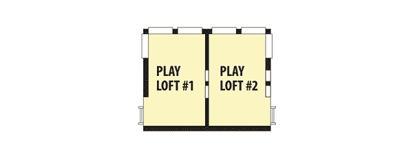 Plan 737016LVL: Contemporary House Plan with Media Room - Floor Plan - Kids' Lofts - Contemporary, Modern, Northwest