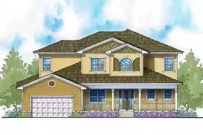 2-Story House Plan With Open Great Room