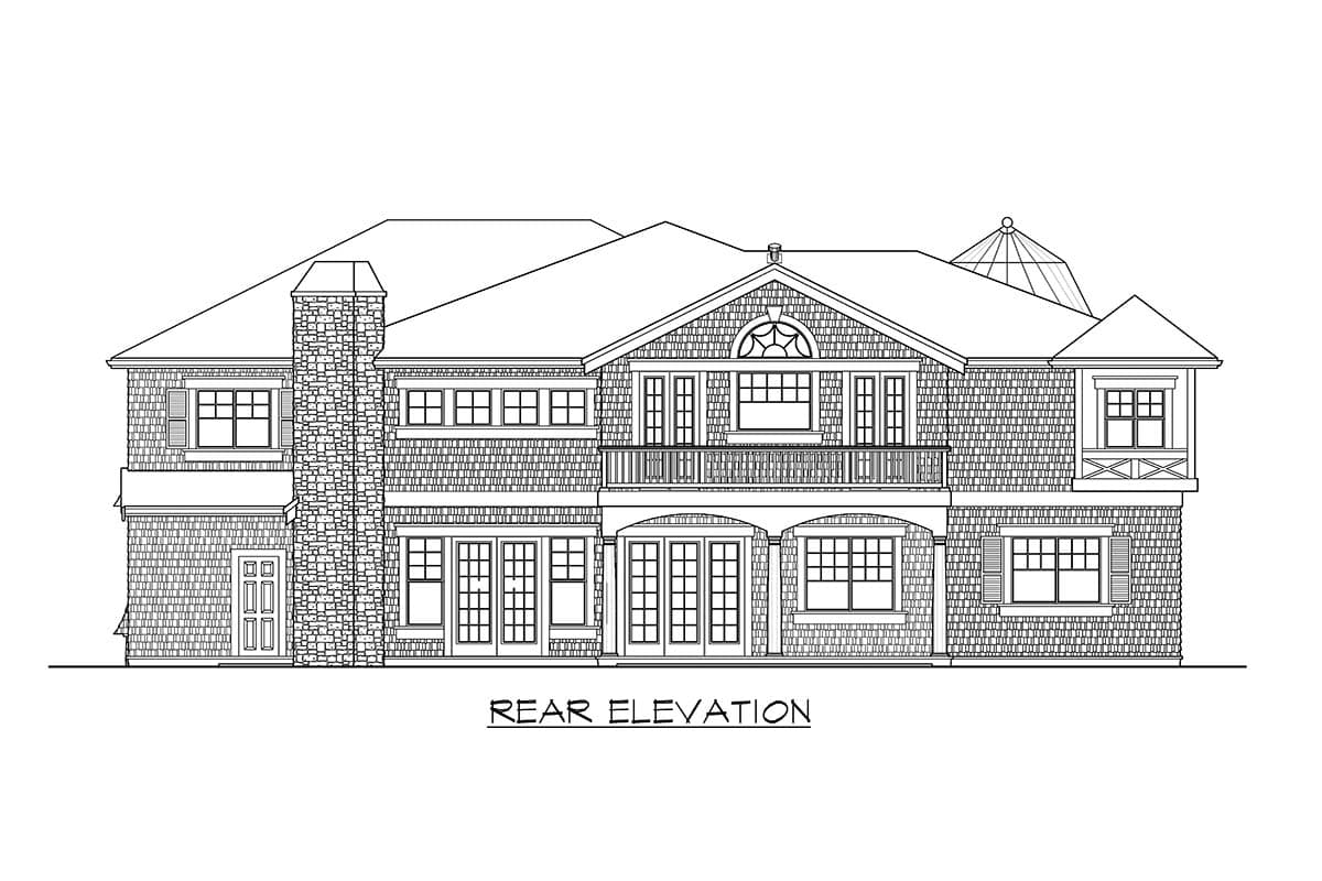 Plan 23753JD: Shingle Style House Plan with Turreted Sitting Room - Image #25 - Cape Cod, Shingle