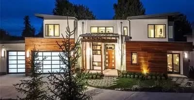 Luxury Modern Home Plan with Spacious Media Room