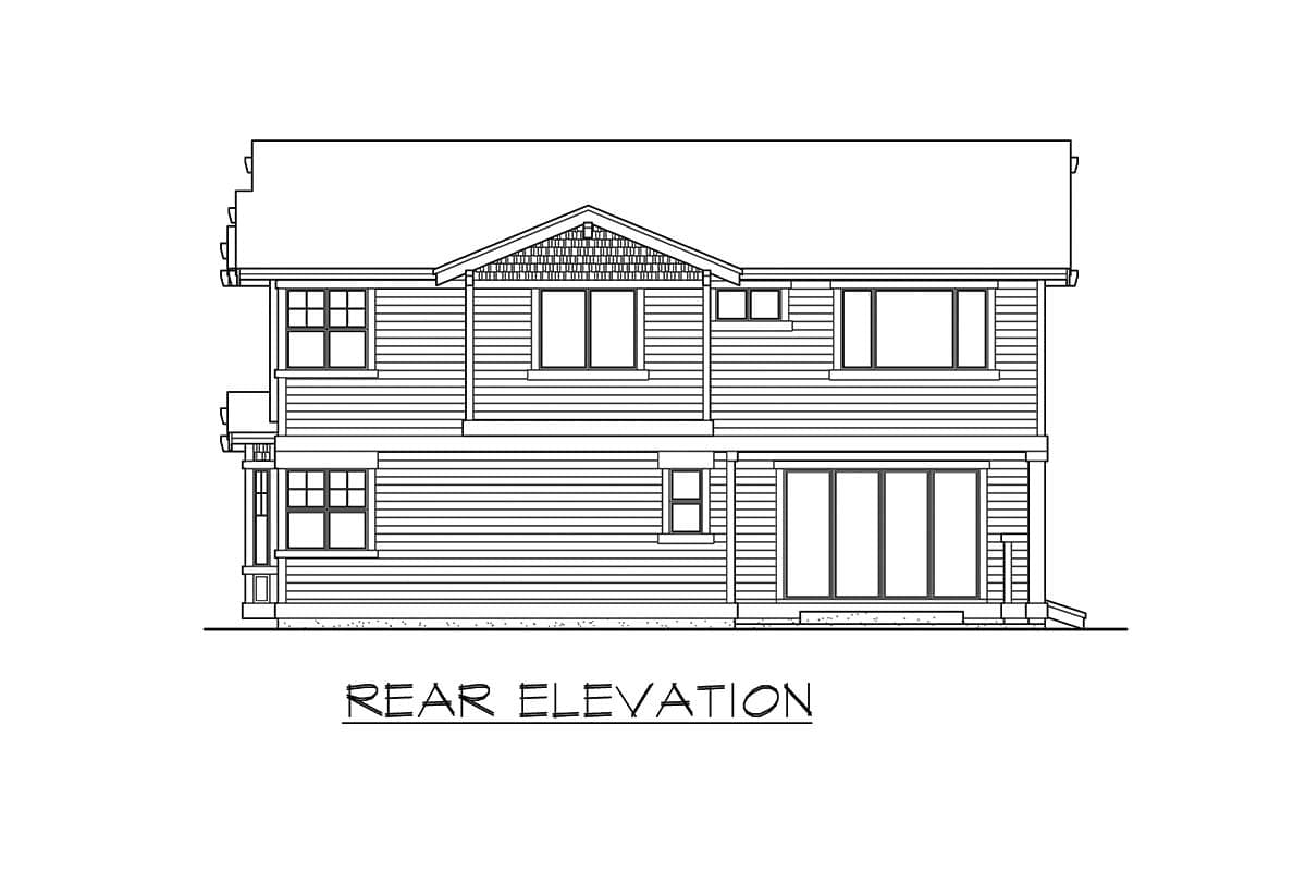 Plan 23748JD: Craftsman House Plan Perfect For A Front-Sloping Lot - Image #25 - Craftsman, New American, Northwest, Shingle