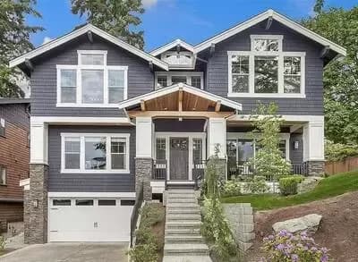 Craftsman House Plan Perfect For A Front-Sloping Lot