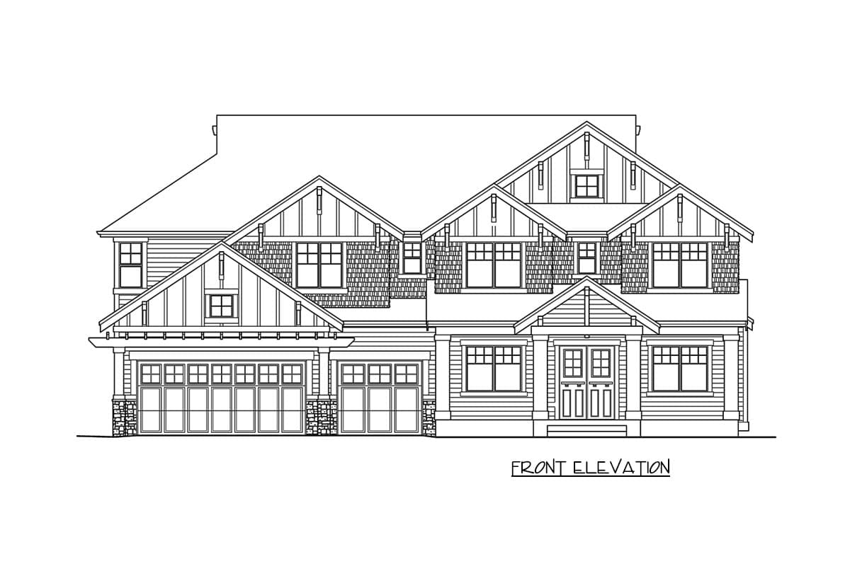 Plan 23746JD: Modern Craftsman House Plan With 2-Story Great Room - Image #26 - Craftsman, New American, Northwest