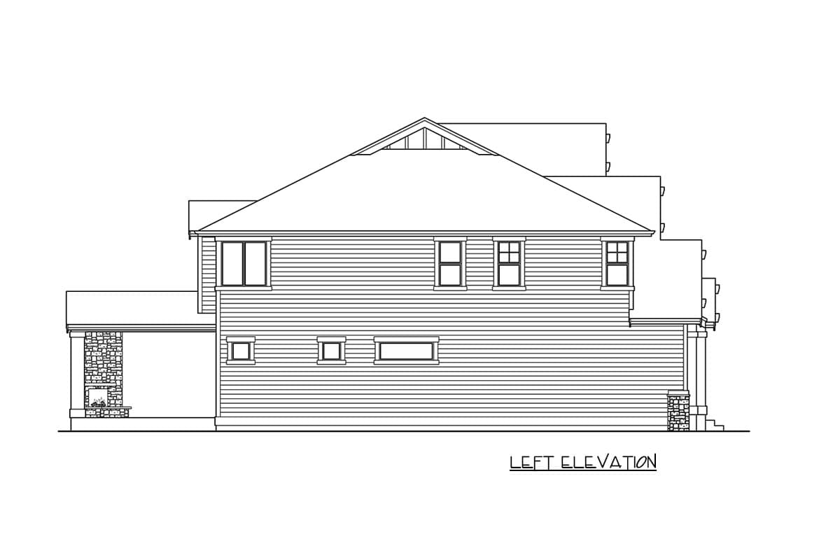 Plan 23746JD: Modern Craftsman House Plan With 2-Story Great Room - Image #27 - Craftsman, New American, Northwest