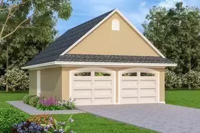 2-Car Detached Garage With Storage
