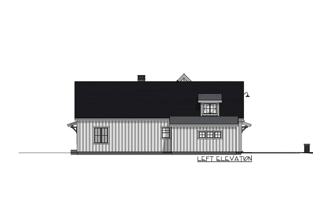 Plan 64460SC: Country Farmhouse with Exterior Options and Optional Finished Lower Level - Image #11 - Country, Farmhouse, Modern Farmhouse