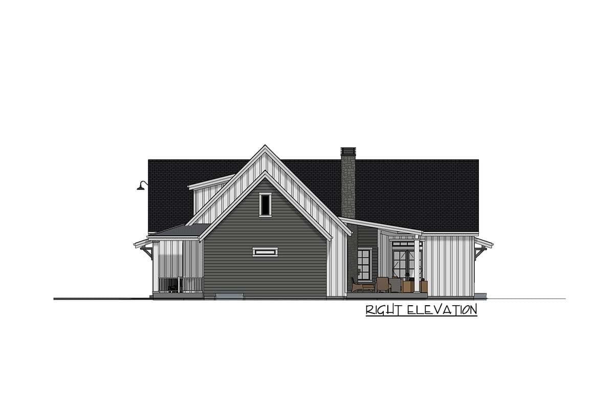 Plan 64460SC: Country Farmhouse with Exterior Options and Optional Finished Lower Level - Image #13 - Country, Farmhouse, Modern Farmhouse