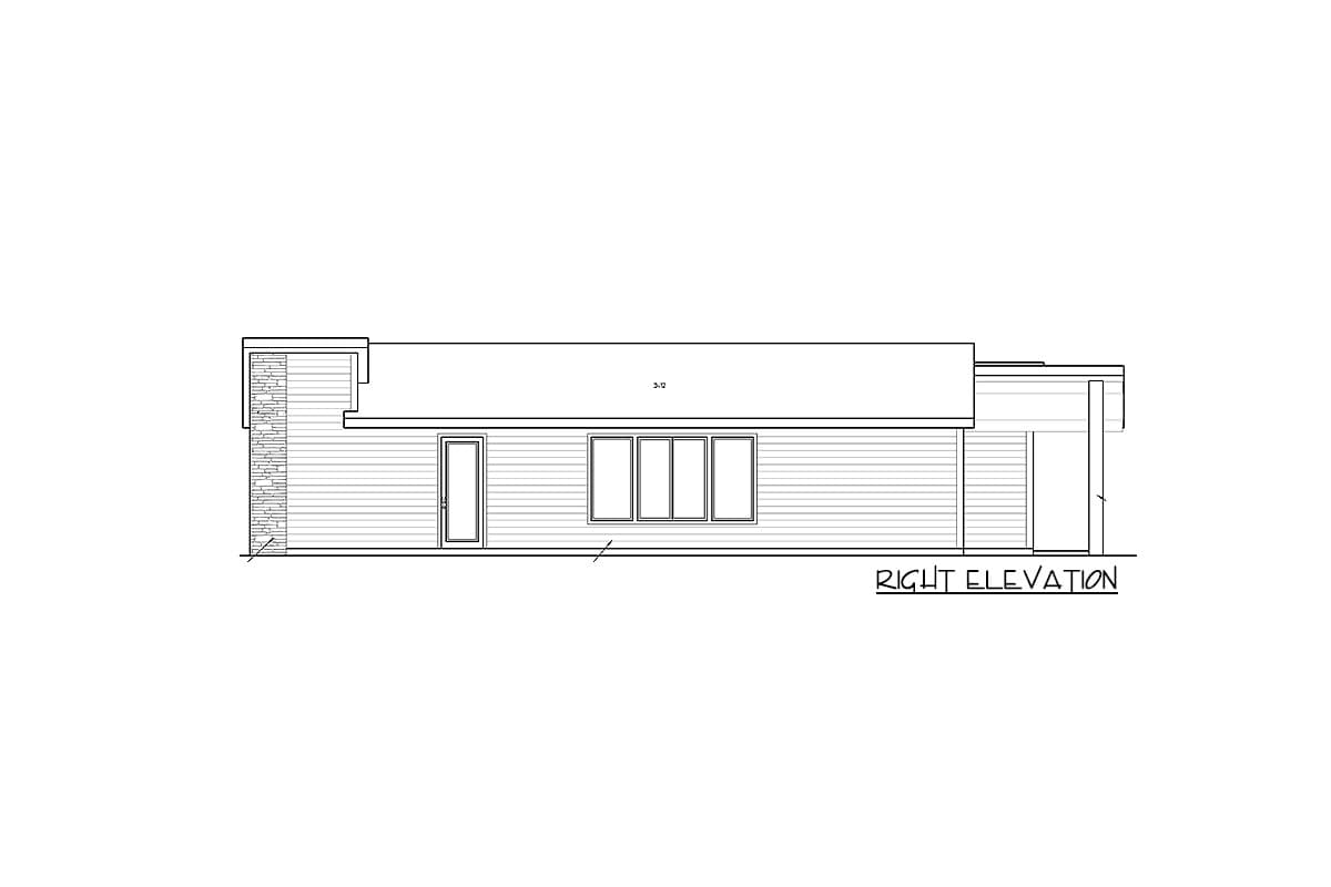 Plan 85228MS: Functional Modern One-Story House Plan - Image #5 - Mid Century Modern, Modern, Northwest