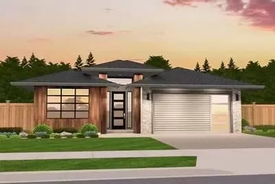 Functional Modern Prairie One-Story House Plan