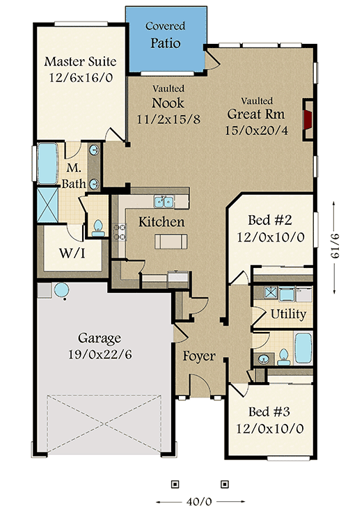 Plan 85230MS: Exclusive Contemporary House Plan in Two Versions - Floor Plan - Main Level - Contemporary, Mid Century Modern, Modern