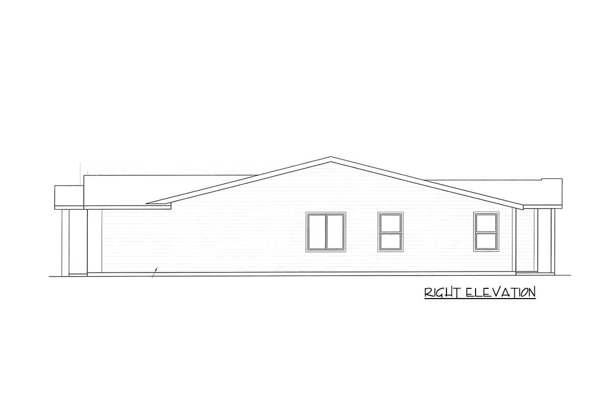 Plan 85230MS: Exclusive Contemporary House Plan in Two Versions - Image #5 - Contemporary, Mid Century Modern, Modern