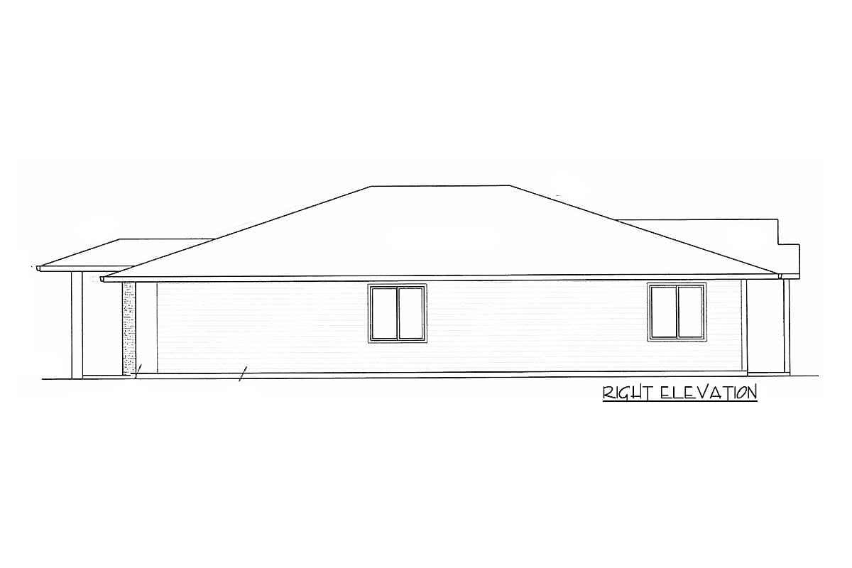Plan 85235MS: Exclusive One Story Prairie House Plan with Open Layout - Image #7 - Northwest, Prairie