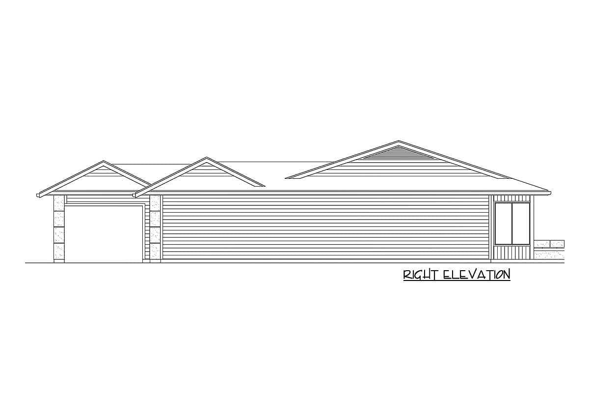 Plan 737017LVL: One Story California Bungalow - Image #5 - Bungalow, Ranch