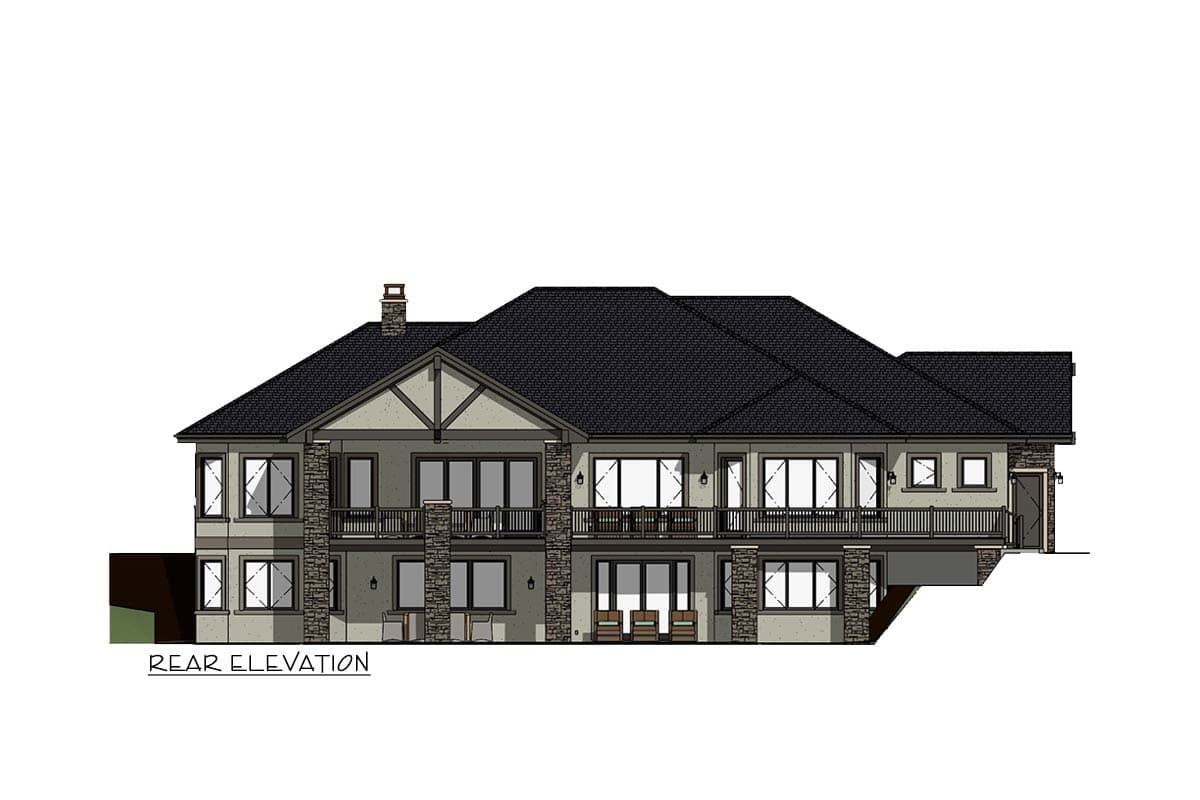 Plan 64461SC: Flexible Craftsman with Ample Outdoor Living - Image #4 - Craftsman, Mountain, Ranch, Traditional