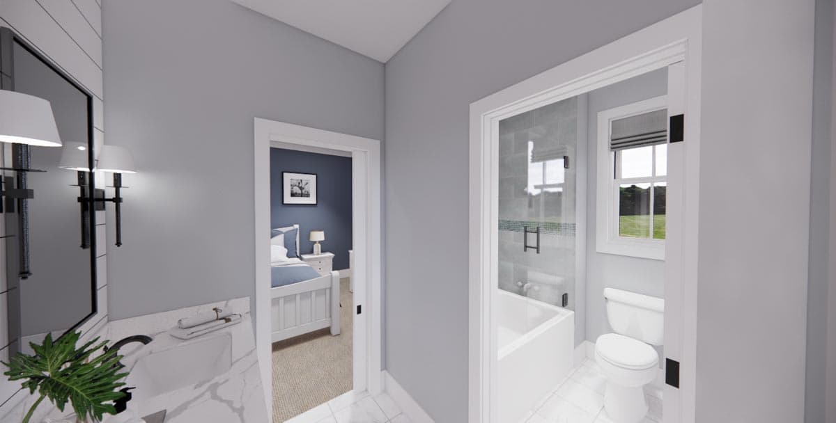 Plan 14660RK: Modern 3-Bed Farmhouse with Vaulted Open Concept Interior - Image #14 - Coastal, Country, Farmhouse, Modern Farmhouse, New American, Traditional