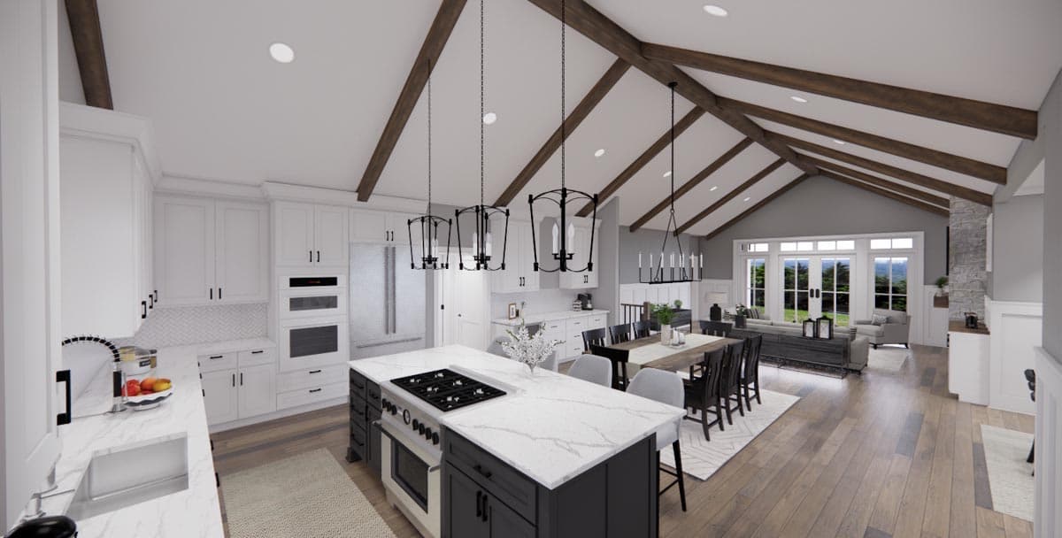Plan 14660RK: Modern 3-Bed Farmhouse with Vaulted Open Concept Interior - Image #21 - Coastal, Country, Farmhouse, Modern Farmhouse, New American, Traditional