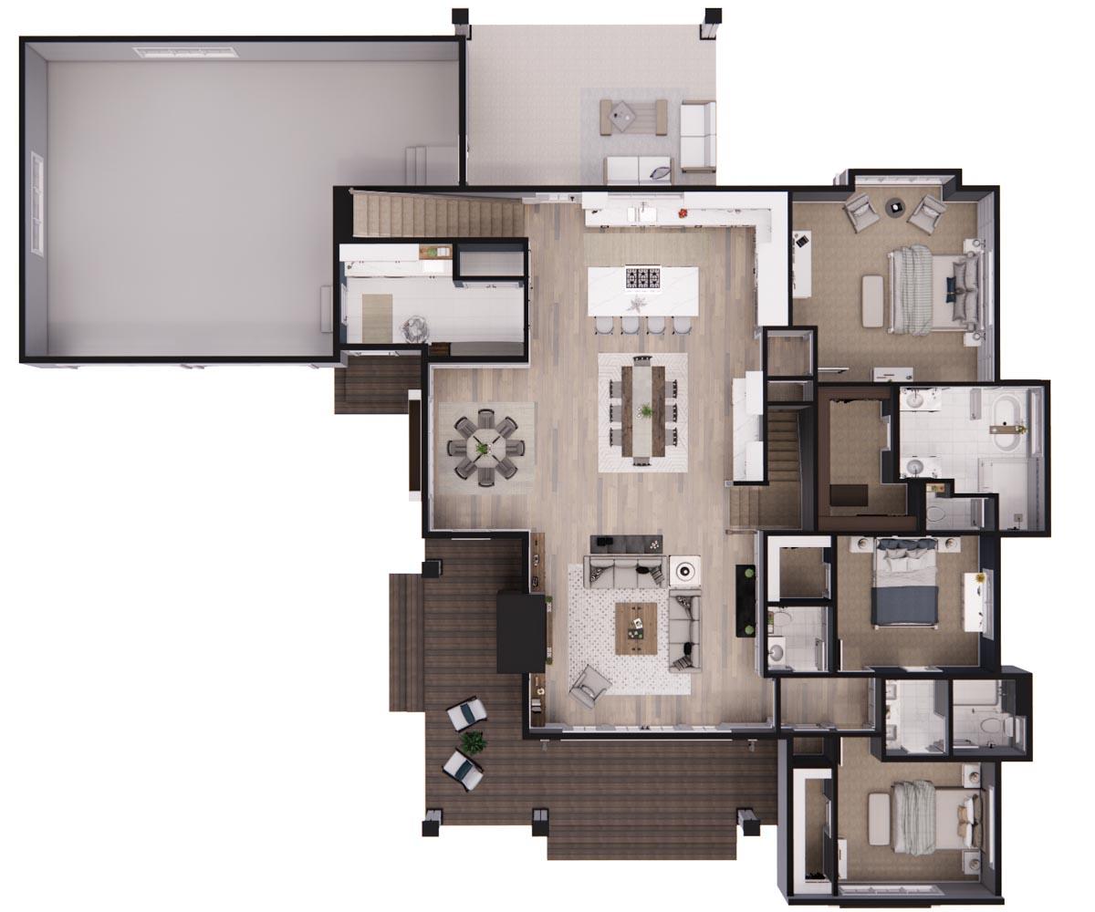 Plan 14660RK: Modern 3-Bed Farmhouse with Vaulted Open Concept Interior - Image #41 - Coastal, Country, Farmhouse, Modern Farmhouse, New American, Traditional