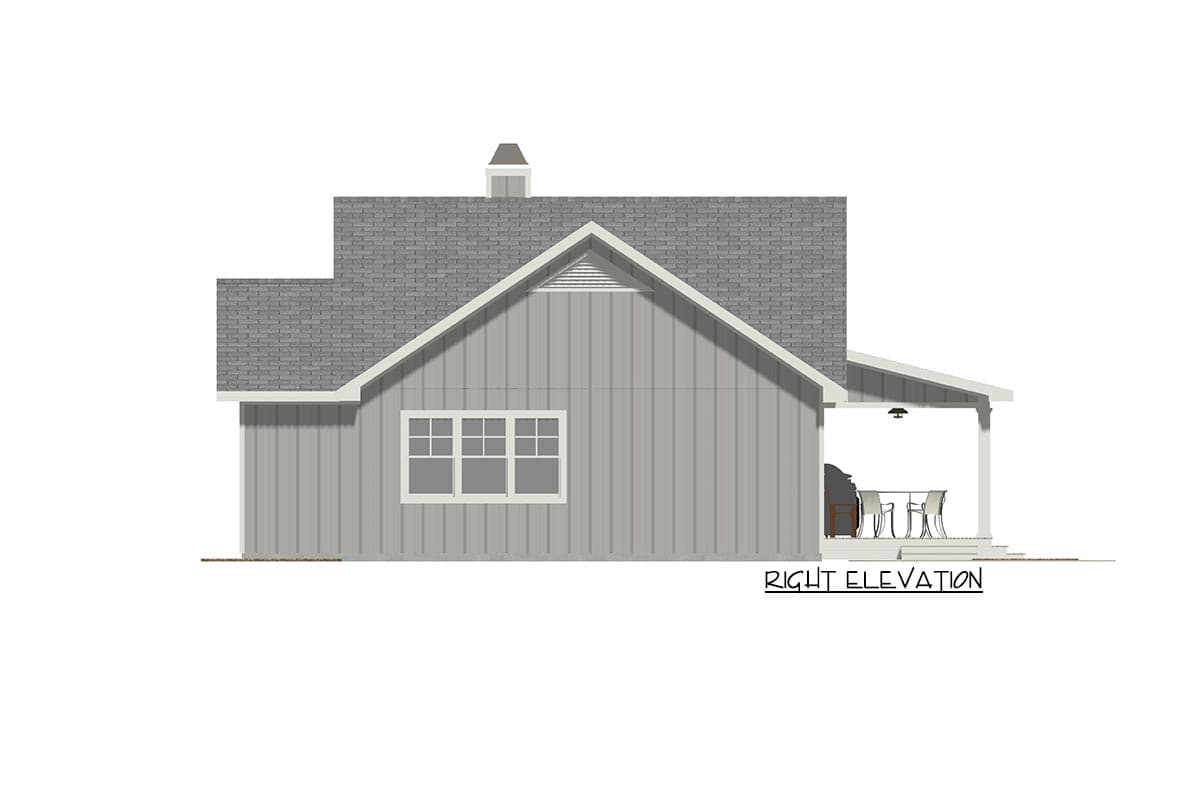 Plan 28920JJ: Open 3 Bedroom with Farmhouse Charm - Image #9 - Cabin, Cottage, Country, Farmhouse, Modern Farmhouse, Ranch, Traditional, Vacation