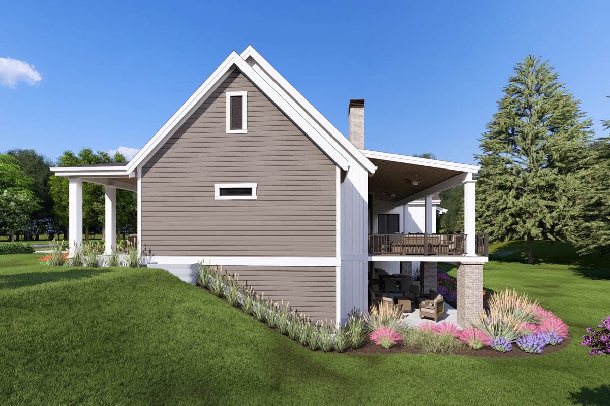 Plan 64462SC: Flexible Modern Farmhouse with Split Bedrooms - 2590 Sq Ft - Image #4 - Country, Farmhouse, Modern Farmhouse, Ranch, Traditional