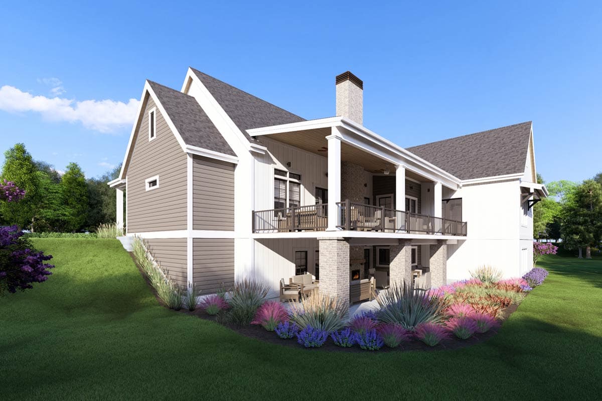 Plan 64462SC: Flexible Modern Farmhouse with Split Bedrooms - 2590 Sq Ft - Image #5 - Country, Farmhouse, Modern Farmhouse, Ranch, Traditional