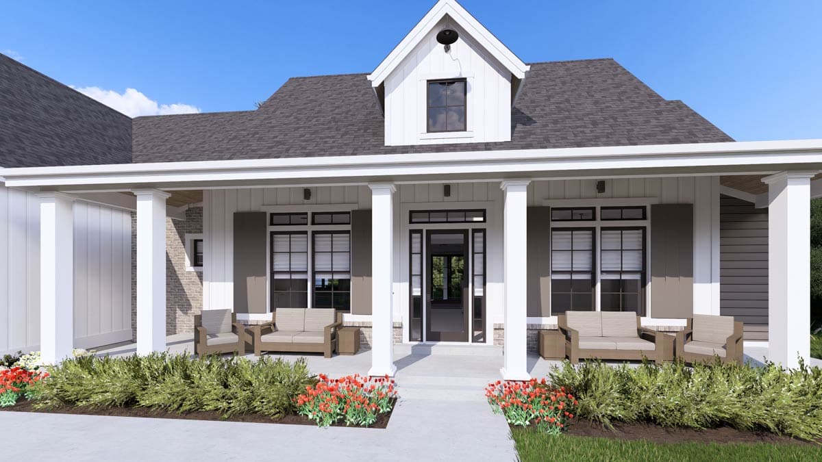 Plan 64462SC: Flexible Modern Farmhouse with Split Bedrooms - 2590 Sq Ft - Image #10 - Country, Farmhouse, Modern Farmhouse, Ranch, Traditional